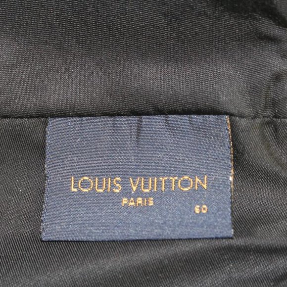 Louis Vuitton Size 60 Black Leather Monogram Shadow Cap Baseball Hat 123lv19 - Picture 3 of 12